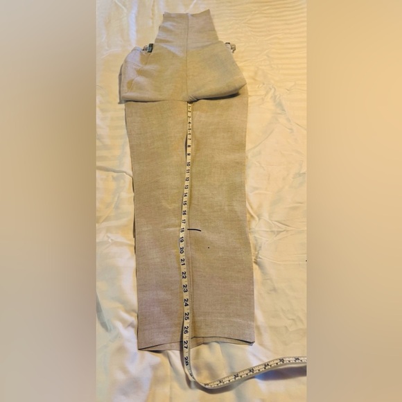 H&M NWT Light Tan Linen Chinos Size 14 - Picture 6 of 6